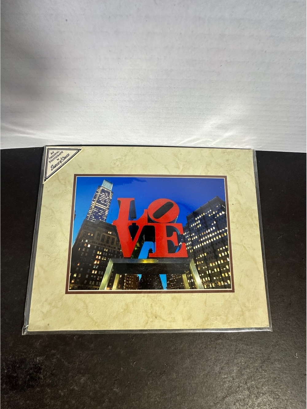 2015 Philadelphia LOVE Statue at Night Original Photo 8x10 Everich Sacco